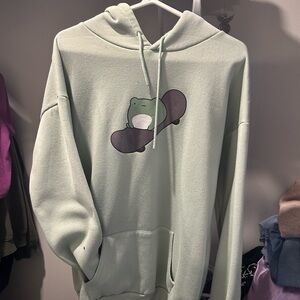 Frog skateboarding hoodie